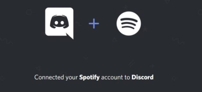 Spotify connected to Discord